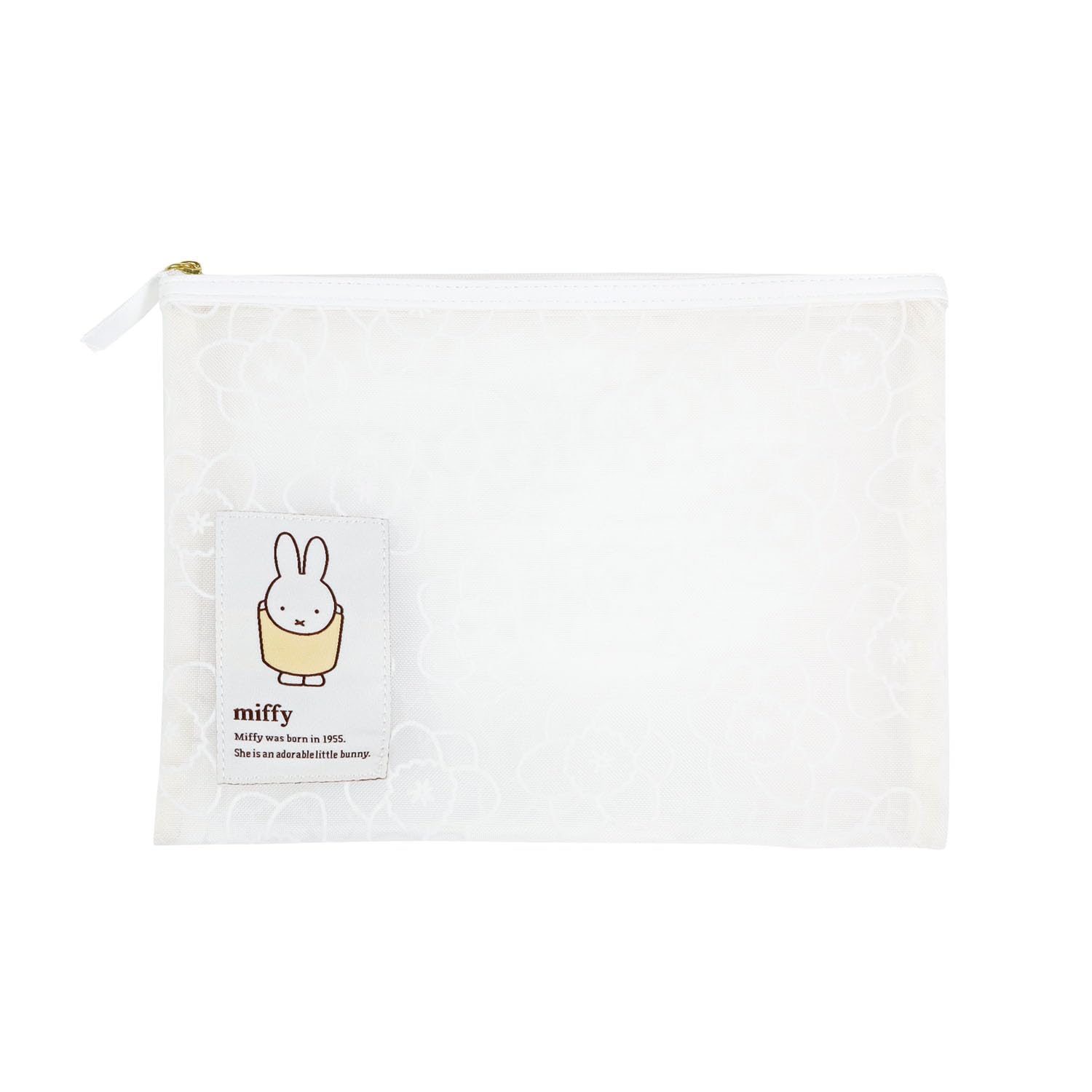 

BSS Miffy Flat Pouch Flower Series Hyacinth EB425B