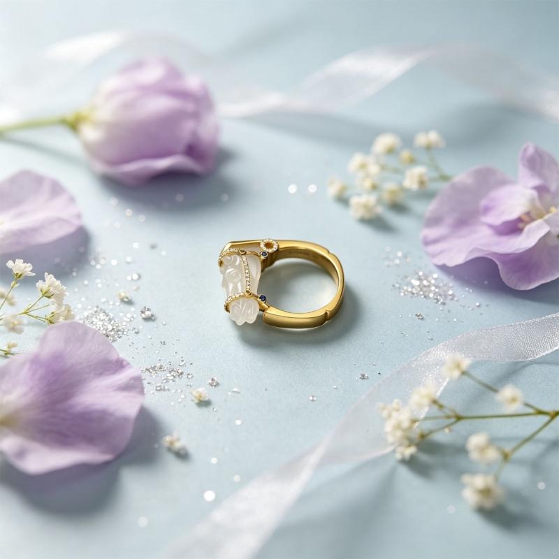 Horse Statement Ring Gold Tone Alloy Fashion Jewelry with Decorative Center, 0.67 In Inner Diameter for Daily Styling, Festive Looks and Gift Giving