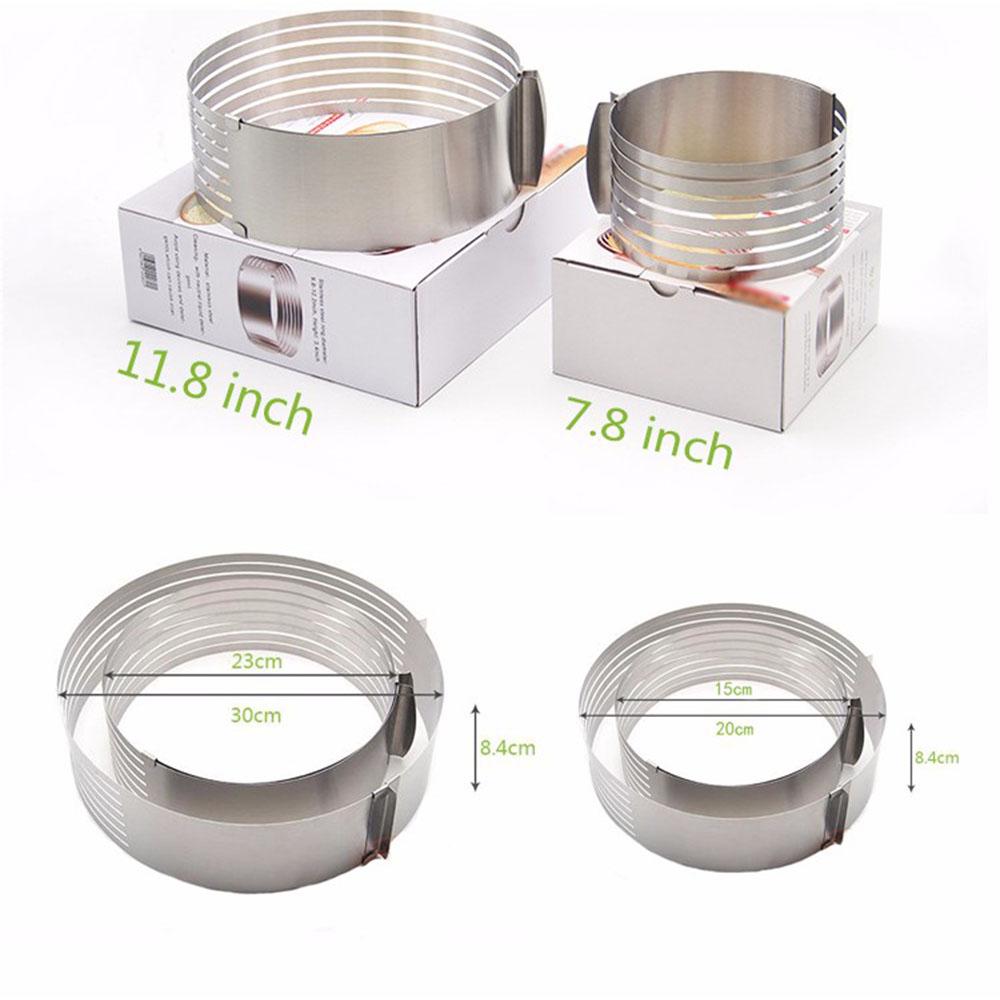 Stampo Rotondo a Livelli Spesso e Regolabile di Pregio - Per Torta Mousse