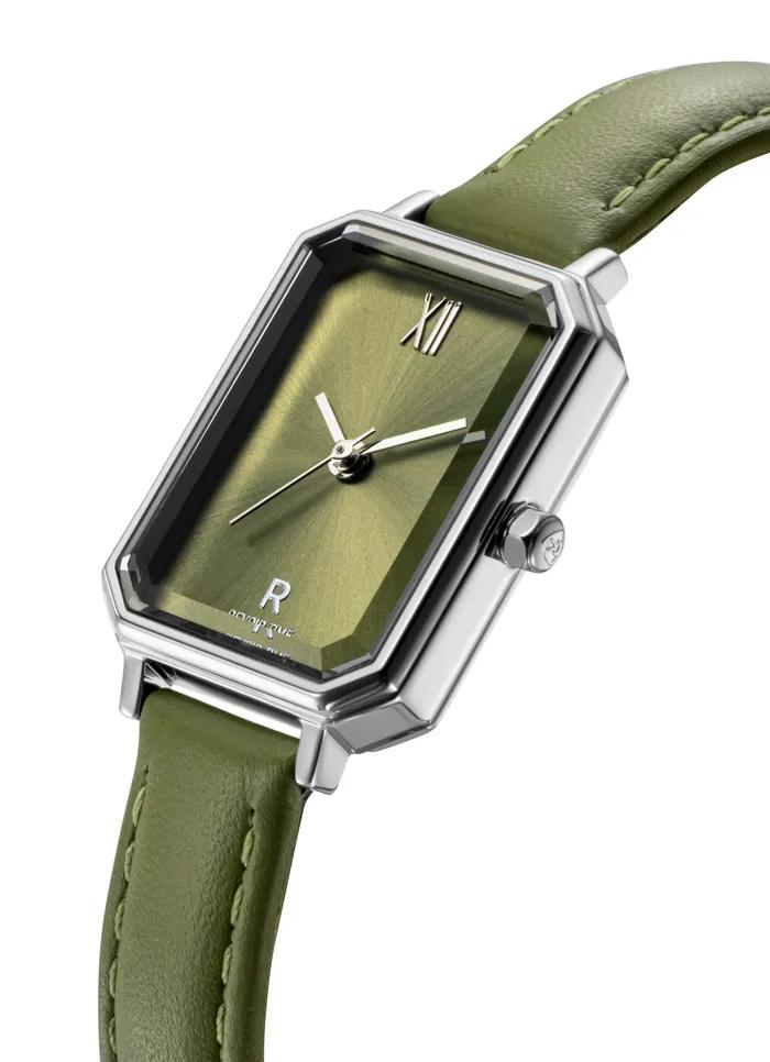 Renata R Octagone Olive Leather Watch RWRLLL6BF001WHOL0