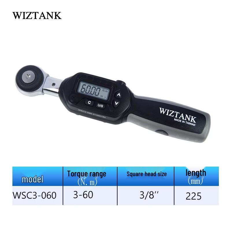 WIZTANK Digital Interchangeable Head Torque Wrench