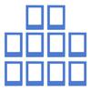10Pcs Magnetic Display Photo Frame 3Inch Picture Holder with Magnets For Home Office Refrigerator Whiteboard Decoration