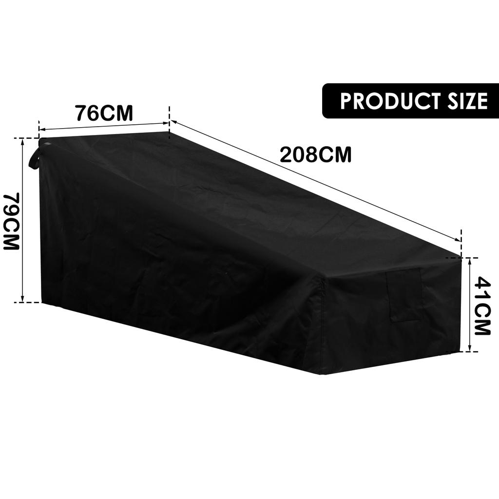1/5Pcs Outdoor Lounger Protective Cover Waterproof Anti-UV Garden Patio Furniture Cover for Sunbed Recliner Lounge Chair NEW