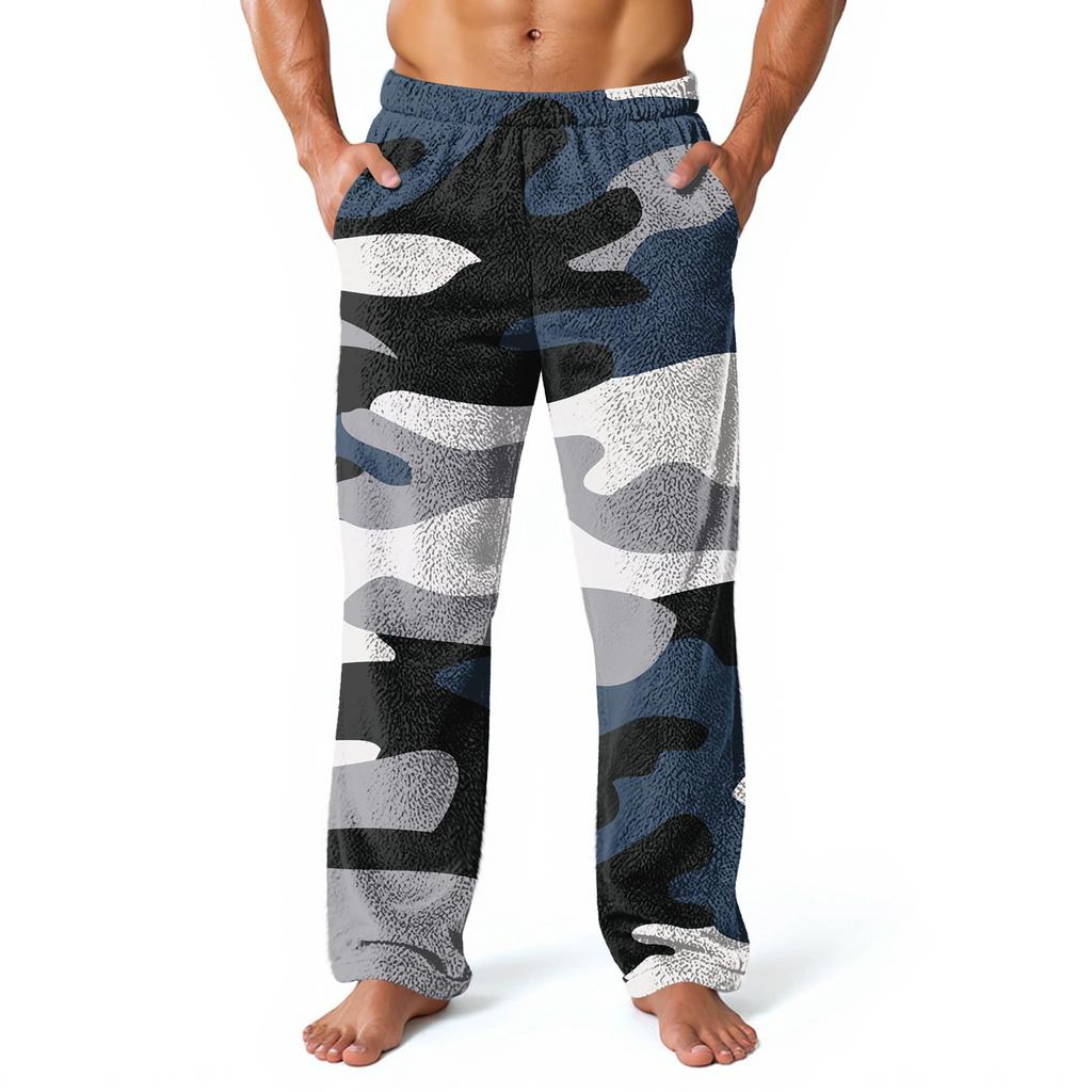 Pantalones de Casa Estampados por Todas Partes para Hombre Pantalones de Pijama para Dormir Pantalones Largos Pantalones de Pijama