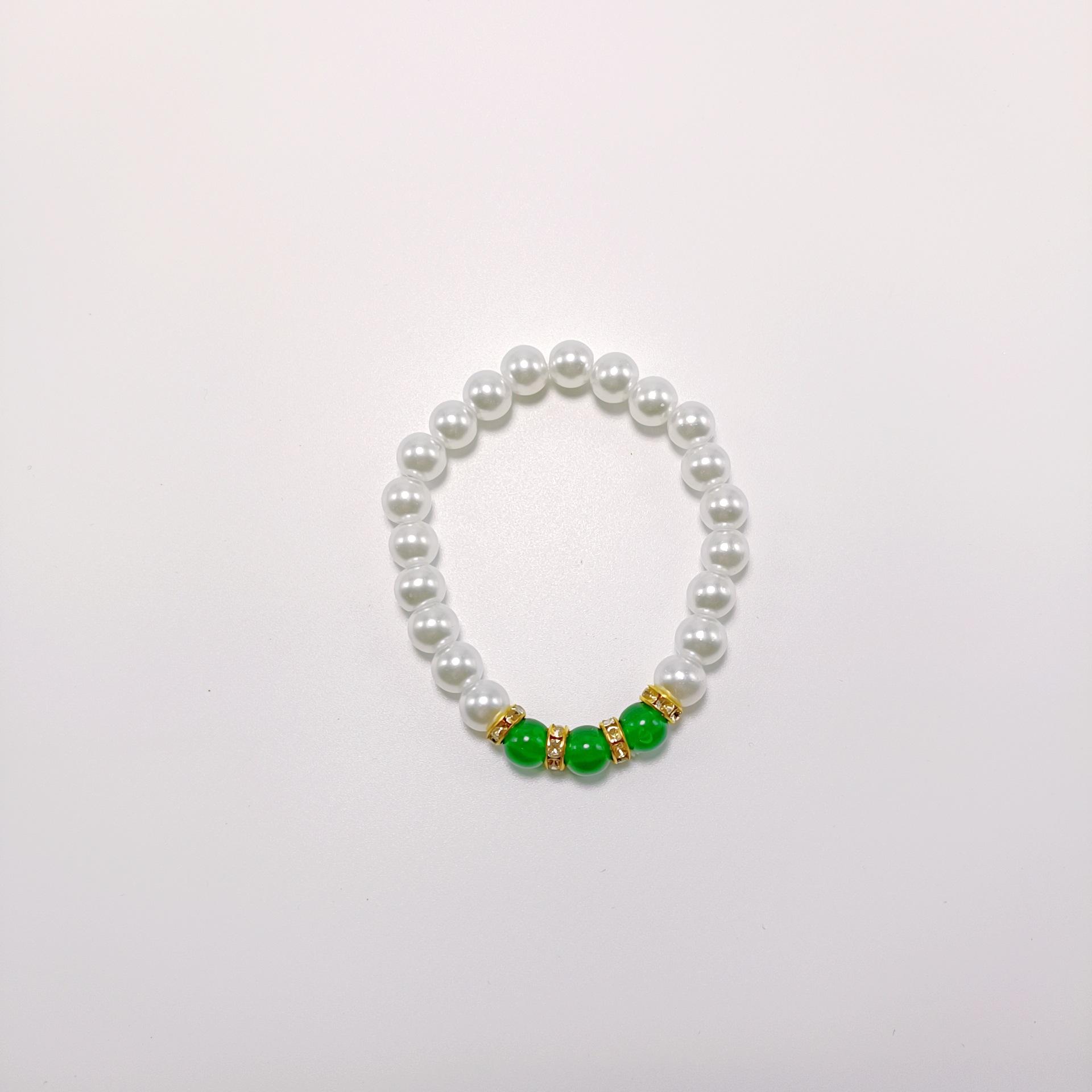 

Mom Chain Imitation Pearl Necklace Set Mother S Day Clavicle Chain Chalcedony Point Diamond Jewelry Gift Versatile Temperament