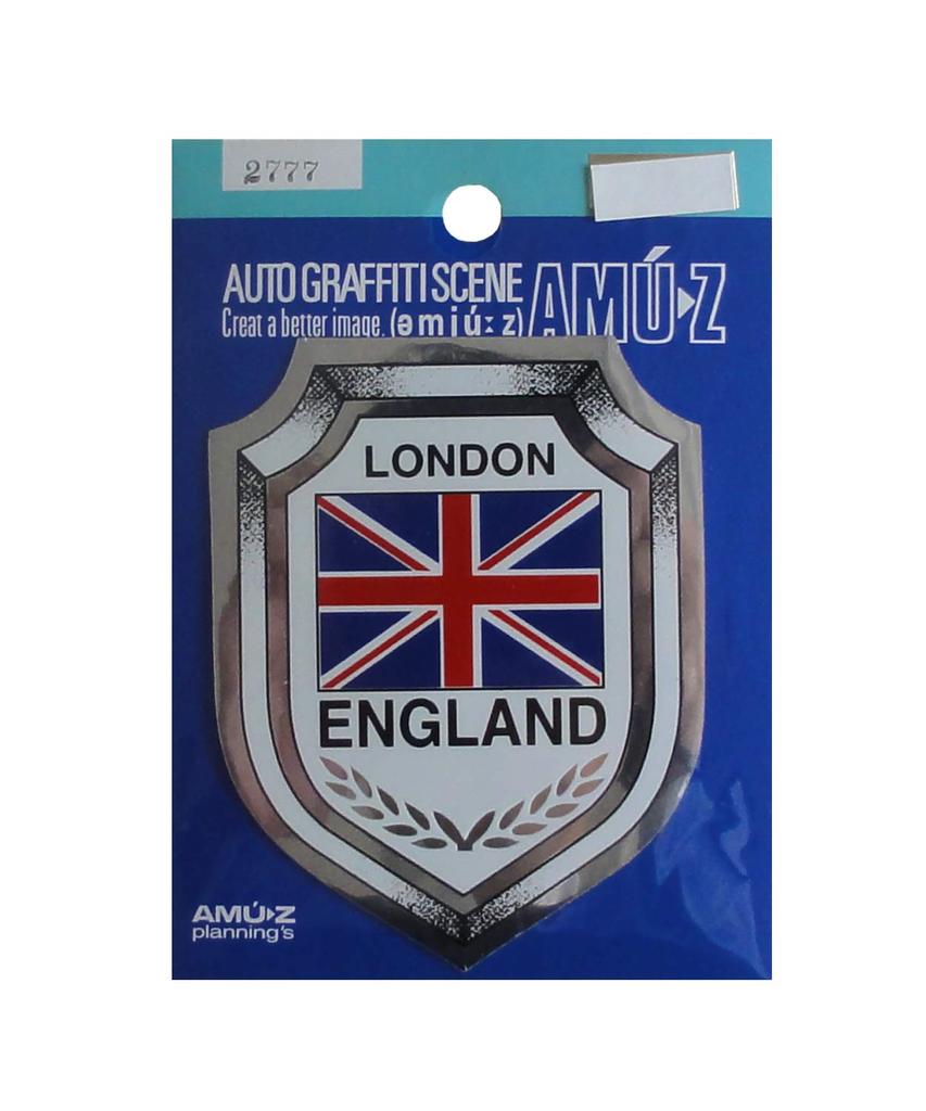 Toyo Mark Seisakusho LONDON ENGLAND Emblem Sticker Silver 2777