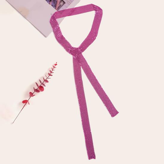 Metal Scarf Sparkling Sequin Thin Long Scarf Night Club Party Glittery Women Neck Wrap Neck Accessory