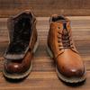 Men's Boots Male Men Fur Winter Spring Autumn Ankle Boots Leather Mens Shoes Man Boots for Men
