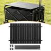 Space-Saving Folding Table Wipe-Clean Portable Camping Wagon Tabletop