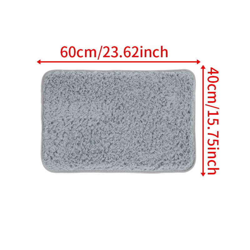 

Утолщенный плюшевый коврик для двери, однотонный ковер из микрофибры, пушистый ковер, нескользящий коврик для ванной, вельветовый коврик, коврики для ковра, машинная стирка