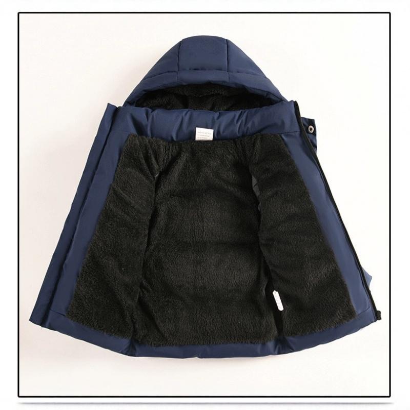 Children Cotton Jacket Boys New Winter Coat Boy Short Thick Heavy Hooded Overcoats