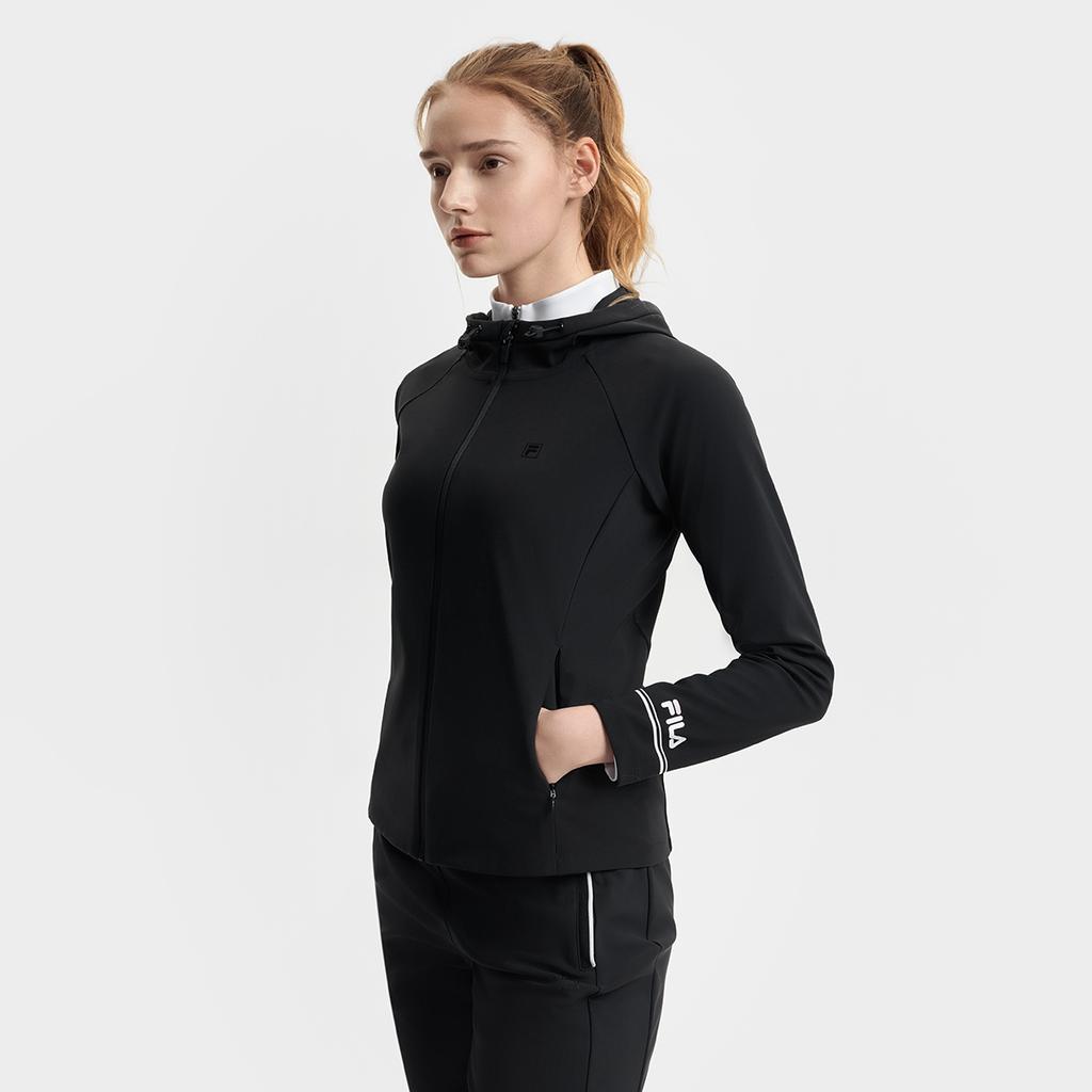 New FILA ATHLETICS SPORT 2025Q1 Jacket Women's Pitch Black A11W513505FBK