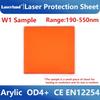 Fereastră Escut de Protecție Laser Grad Industrial 1064nm Foaie Vizibilitate Clară Ecran de Siguranță Acrilic