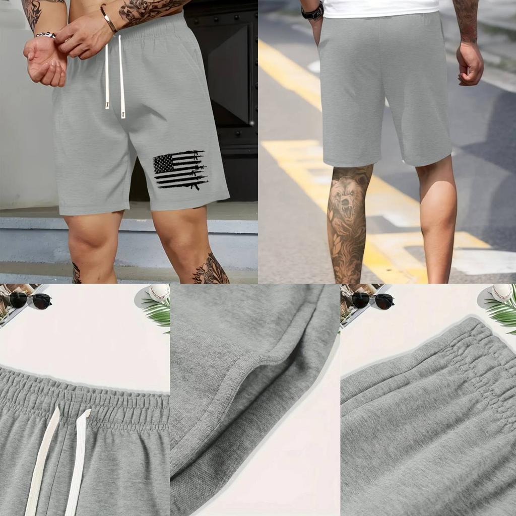USA America United States Flag Boxing Shorts 3D Print Fighting Training Unisex Men Women Quick Dry Fitness Gym Sport Workout Casual Streetwear