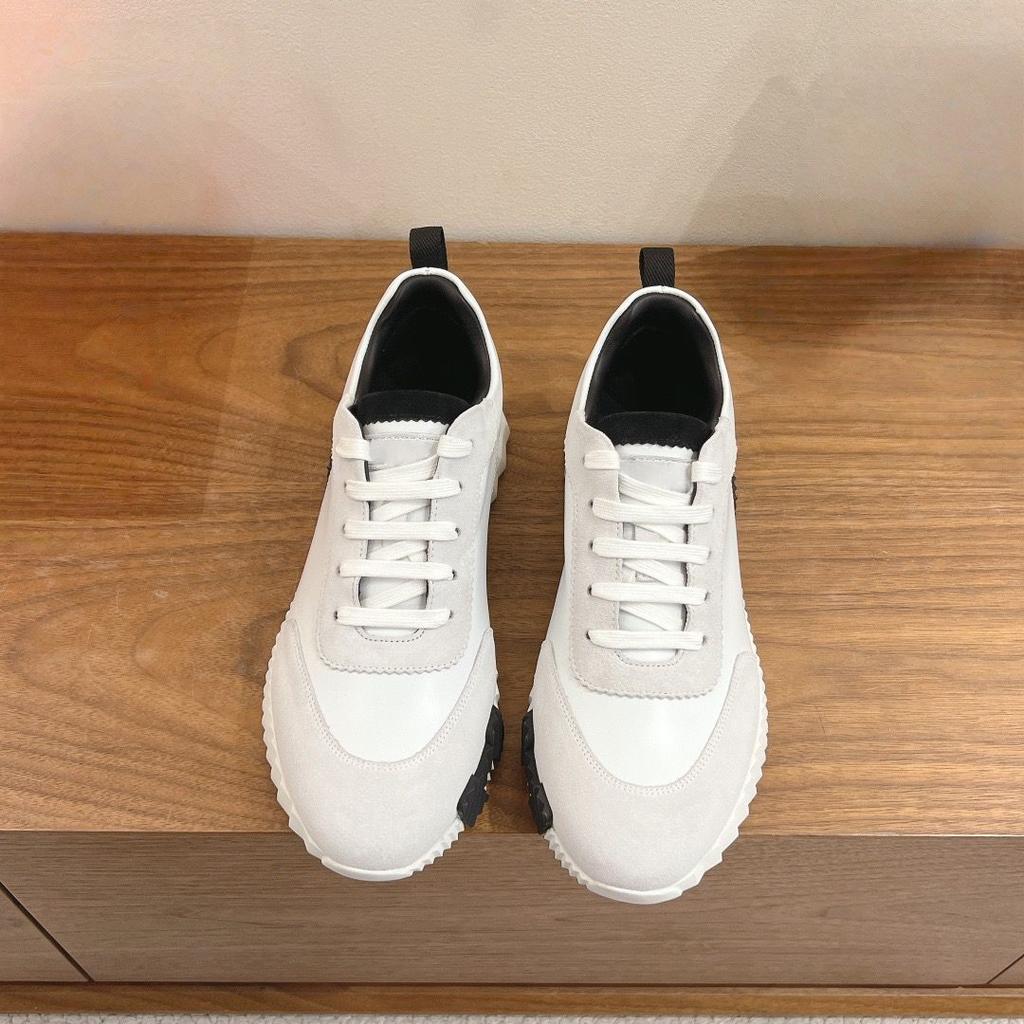 Leather Casual Men's and Women's Shoes with Laces, Mesh Surface, Breathable, Suitable for Running and Exercising, Lightweight