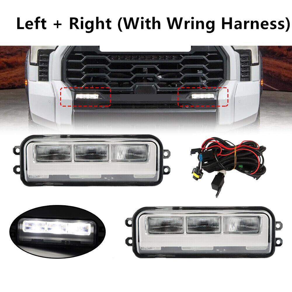 Car Bumper LED Fog Lights Driving Lamps LH+RH Side For Toyota Tundra TL378318DT