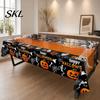 Festive Tablecloth Happy Halloween Disposable Tablecloth, Spooky Pumpkin Ghost Skeleton Waterproof Party Decoration Table Cover for Kitchen
