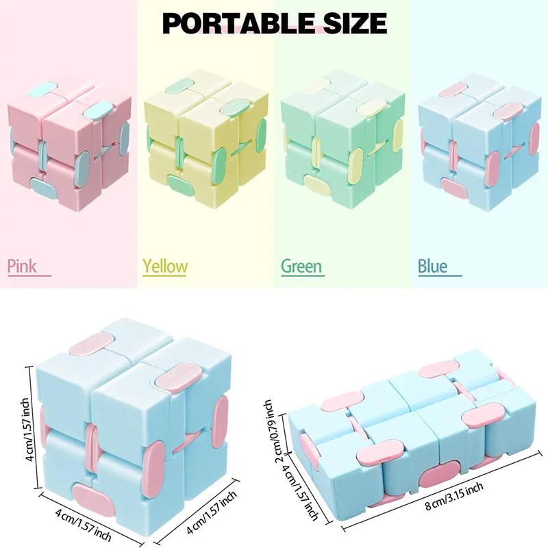 Toys Kids  Childrens Infinity Magic Cube New Puzzle Cube Fidget Durable Exquisite Decompression Toy For Adults Antistress Anxiety Desk Toy