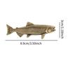 Brass Fish Statue Handcrafted Brass Fish Sculpture Mini Sea Animal Figurine for Living Room Hotel Car Decoration
