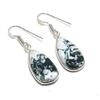 Natural Tree Agate Gemstone 925 Sterling Silver Jewelry Earring 1.62" AE-13054