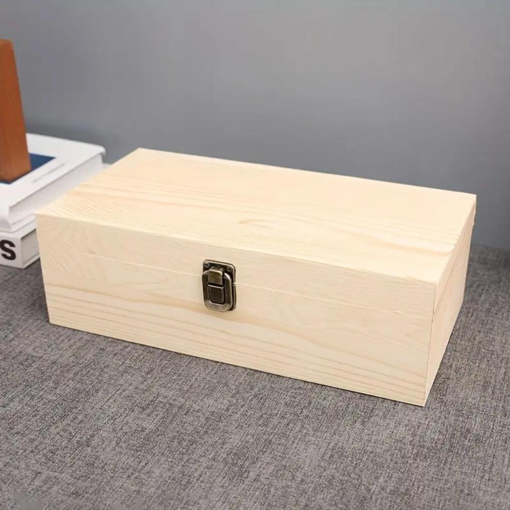 Pine Storage Box Rectangular Storage Box Home Organization As Shown Large Wooden Storage Box Craft Supplies Box