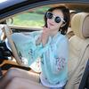 Summer Arm Warmers Embroidered Floral Long Shirt Sun Protection Sleeves Driving Scarf Beach Shawl