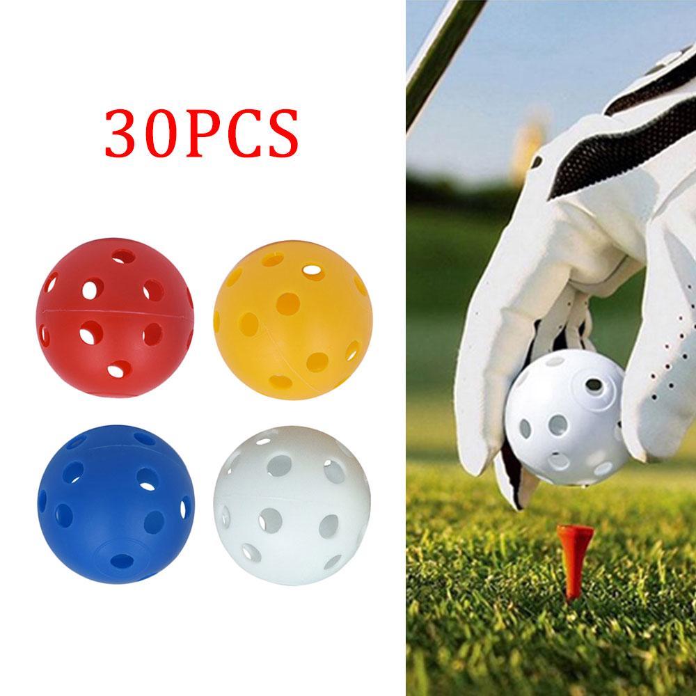 Cheap 30Pcs/Set Plastic Golf Practice Training Balls Mulitcolored