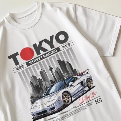 NSX Tokyo Drift Retro T-shirt Koszulka Lata 80. 90. Nostalgiczny Prezent Dla Niego i Dla Niej