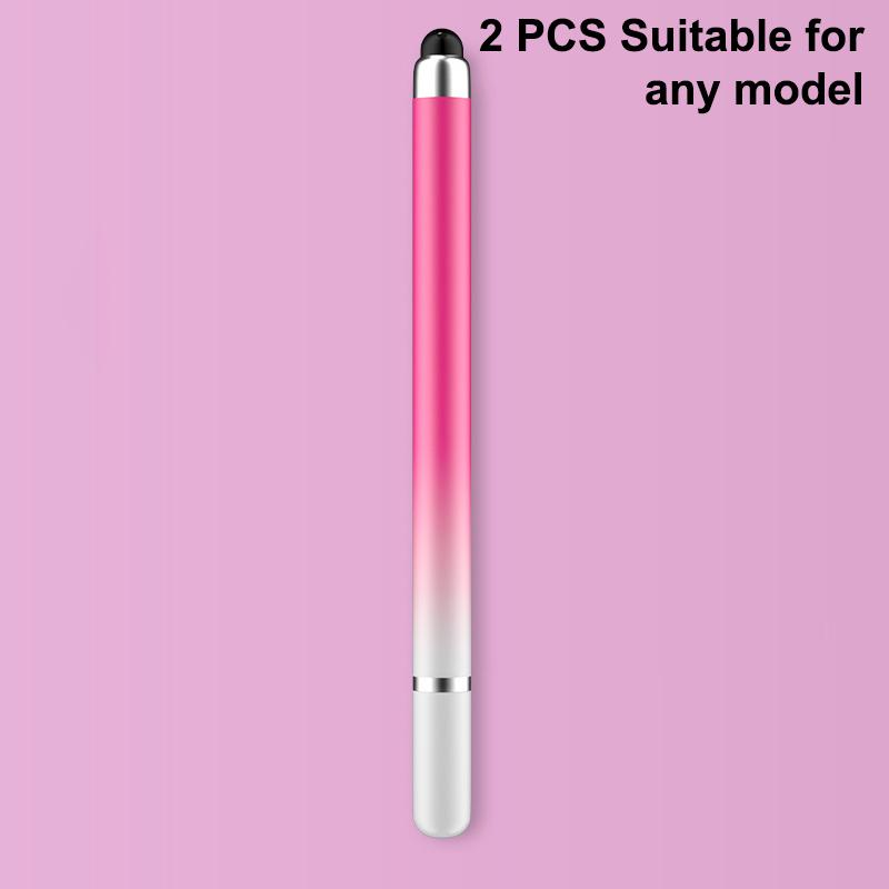 

2 шт. градиентный цвет 2 в 1 ручка для планшета телефон емкостный сенсорный карандаш универсальный двойной наконечник Android телефон рисунок экран карандаш A1