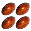 2.3in 12V DC Fender Side Marker Lights Waterproof Fit for Ford F Series 1999‑2010(4pcs Amber