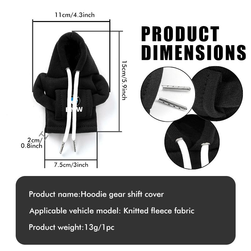 SCKS3 Car Gear Shift Handle Hoodie Cover Change Lever Decoration For BMW M Performance E36 E46 E60 E90 E91 E92 E93 F30 F20