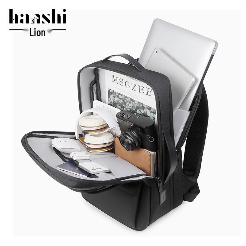 High-End Fashion Waterproof Nylon Backpack: Trendy Large Capacity Unisex Schoolbag & Business Laptop Bag