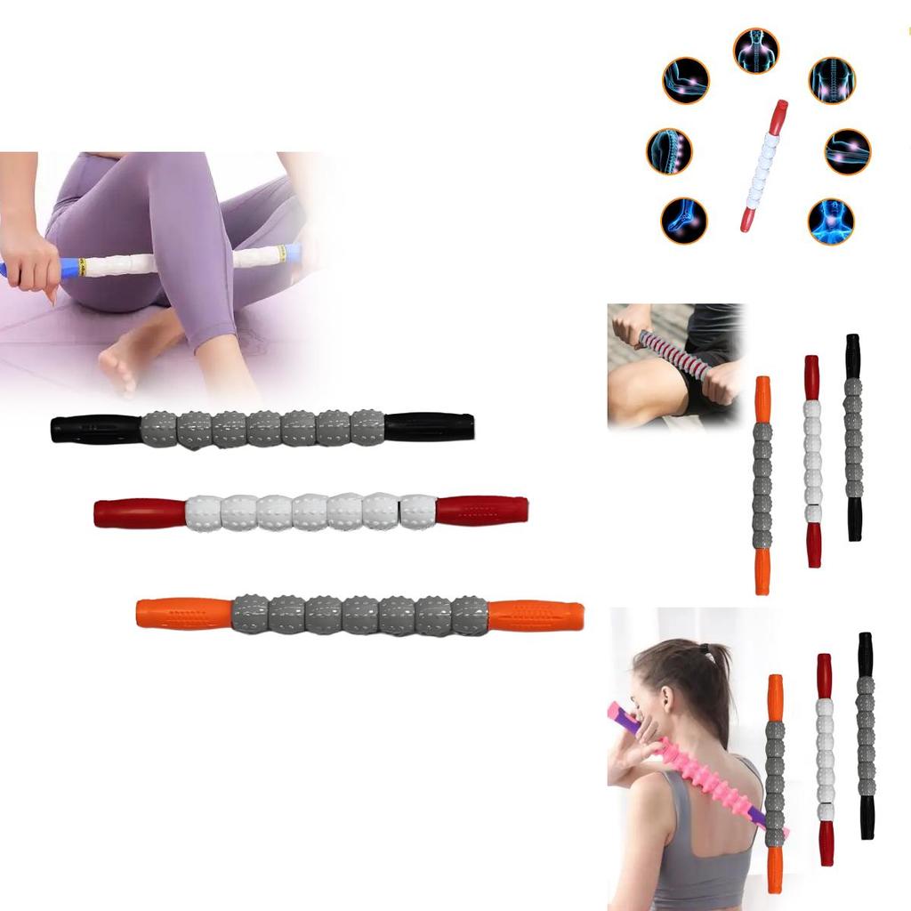 Portable Massage Roller With Seven Spiky Balls For Fitness And Wellness Practice