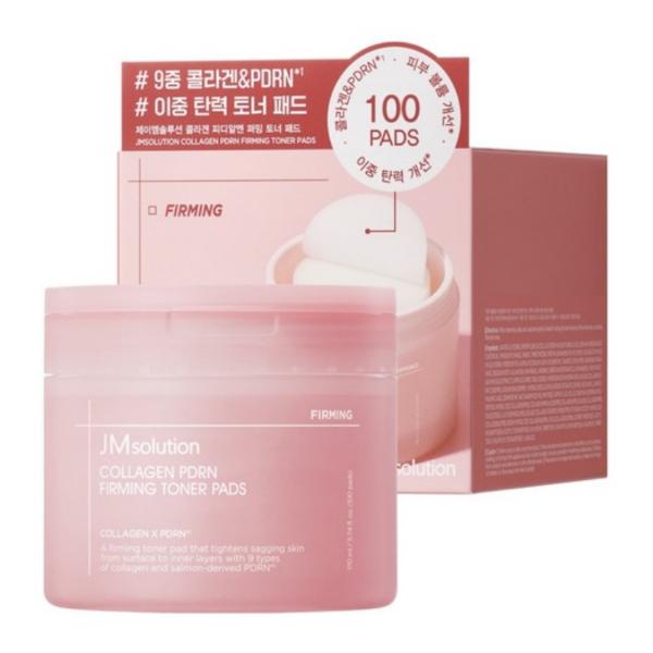 JMsolution Collagen PDRN Firming Toner Pads Elasticity Boost Hydrating Pads 170ml 100 Pads