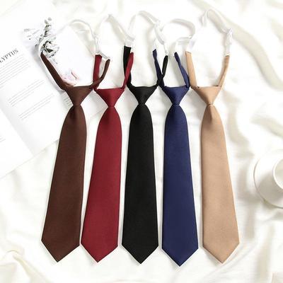 Women's Casual Japanese Academy Style Tie - Black, Red, Grey Bowtie