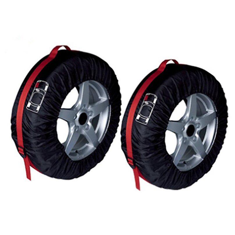 Large Spare Tire Cover Car Exterior Universal Storage Polyester Auto Wheel Bag