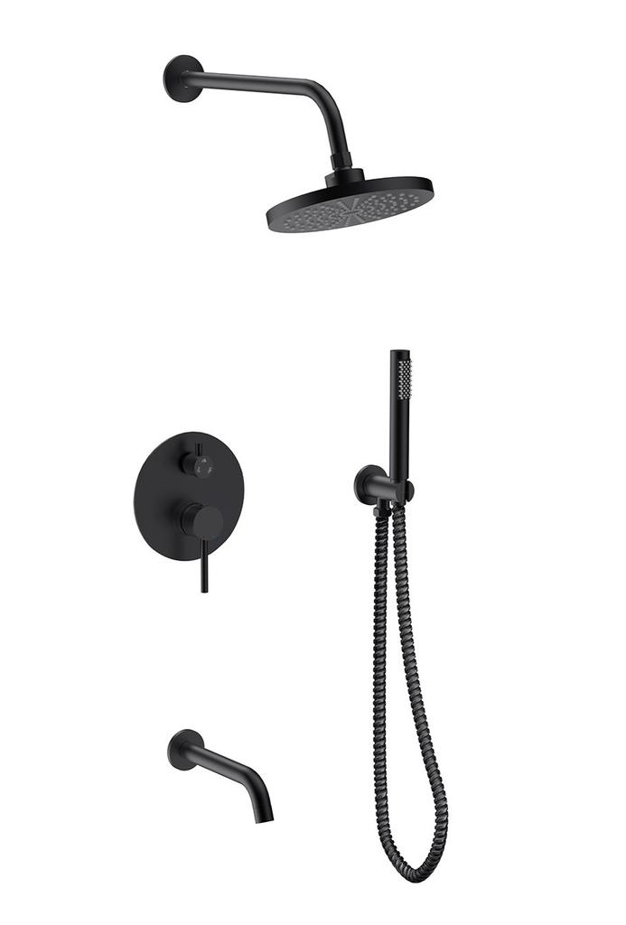 VEO graphite bathtub and shower set, Besco