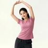 Summer sports short-sleeved women, quick-drying yoga clothes, slim and thin running fitness tops