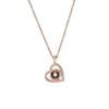 925 Sterling Silver Heart Pendant with 'I Love You' In 100 Languages and Custom Color Photo/Text Projection