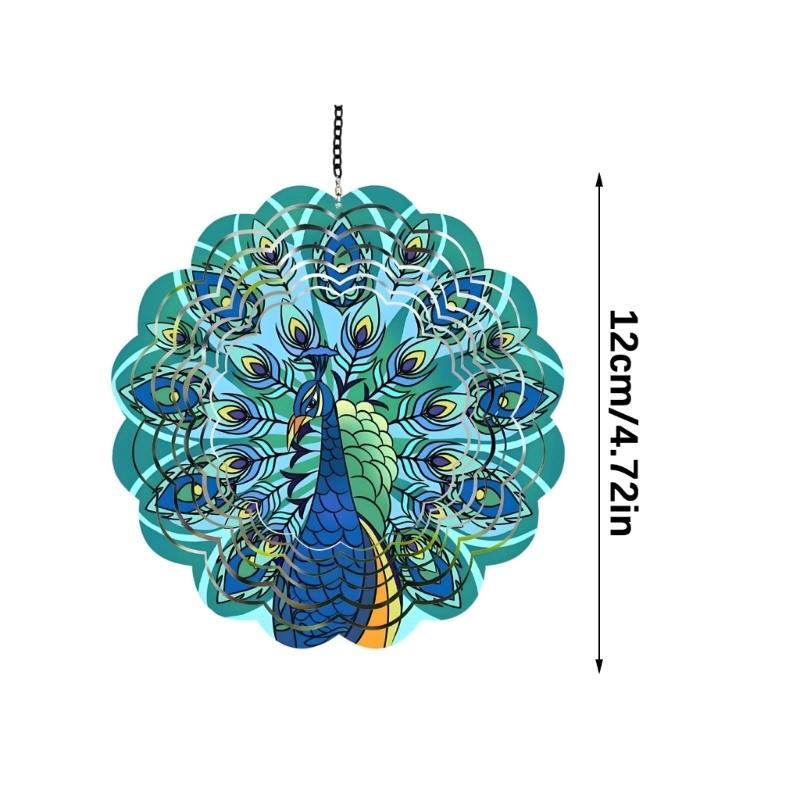 Weatherproof Iron Wind Chime Spinner Art Suitable For Holiday Outdoor Indoor Hanging Decoration Women Mother Day Present