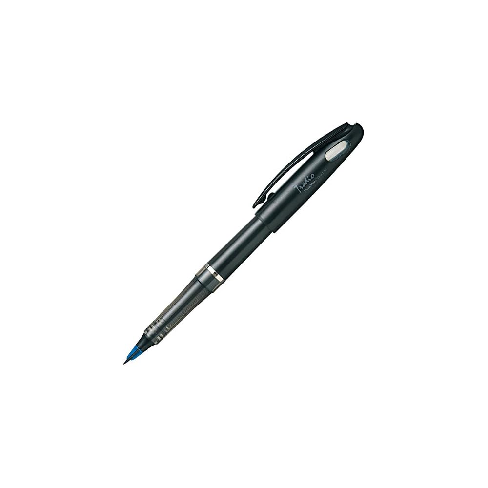 Pentel Tradio Plaman TRJ50-C Water-Based Pen, Blue, 10 pens