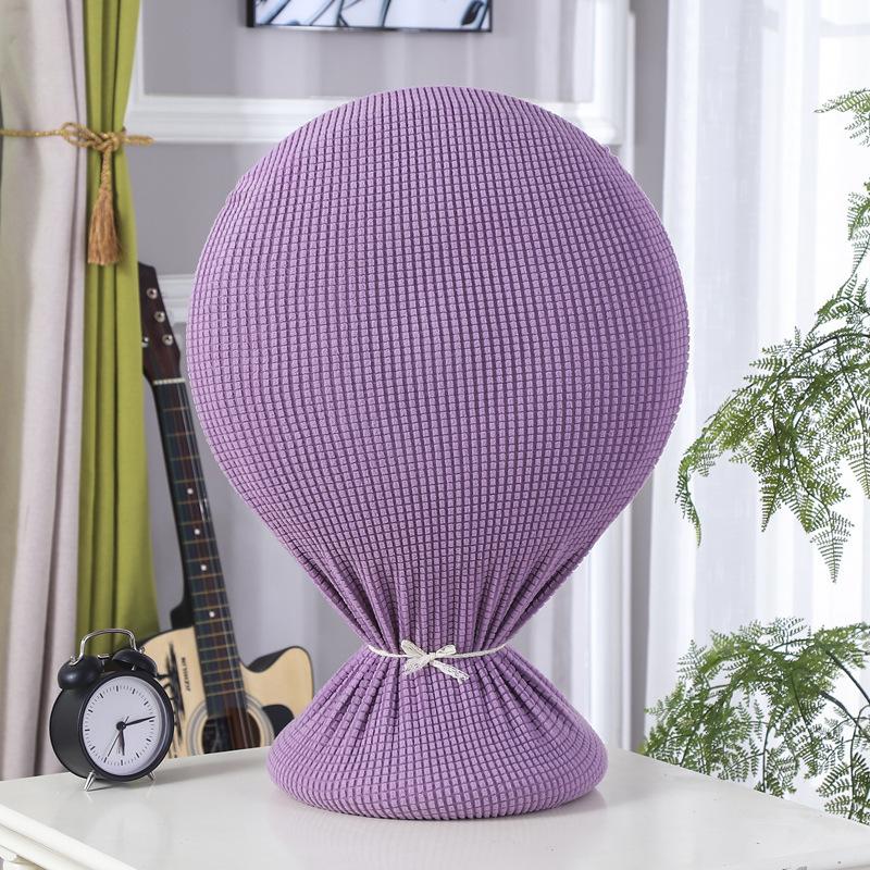 Household Desktop Electric Fan Round Electric Fan Elastic All-inclusive Fan Cover Protective Cover Dust Cover фиолетовый