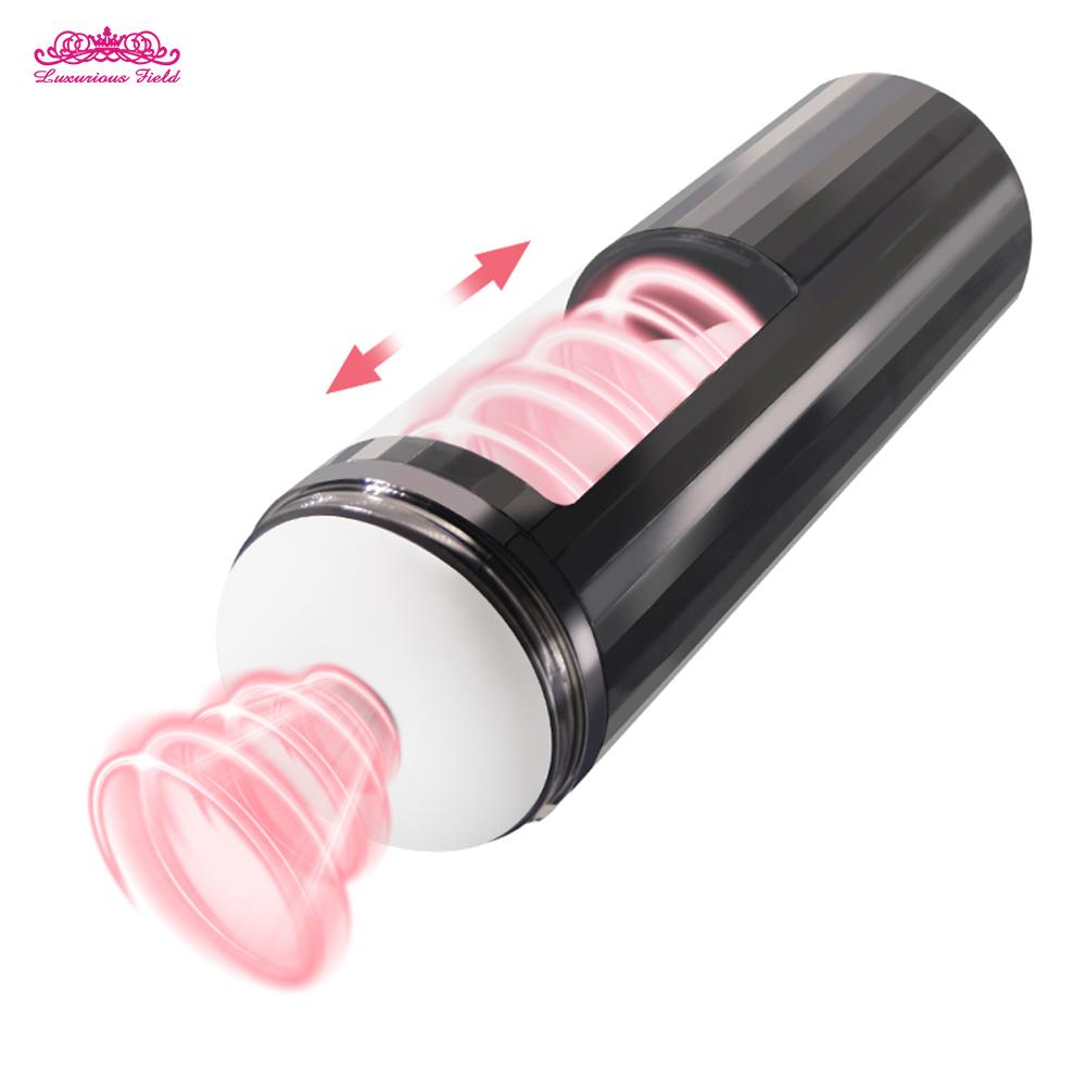 Male Masturbator Automatic With Powerful Vibrating & Thrusting Blowjob Sucking Masturbation Stroker Real Vaginal Sex Toy For Men