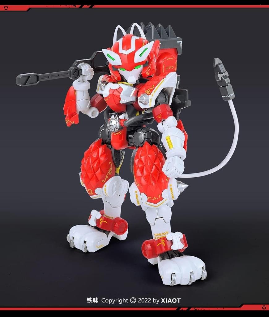 PLATZ XIAOT Ultra High Mobility Armor Cat Ninja Assault Battlefield Commander Flame Dress Up Scale Plastic Model XIA3SP C.A.T-03 Ver.-NYARIKAMA- 1/60