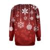 Damen Lässig Langarm Rundhals Sweatshirt Passform Plissiertes Oberteil
