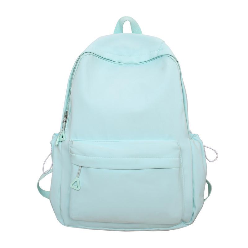 Schoolbag Simple Mori Versatile Contrast Color Backpack ins Wind Large Capacity Campus Backpack Class Tuition Commuter Backpack