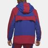 Nike FC Barcelona Mikina s kapucí a polovičním zipem Windrunner Pánské topy Červená Modrá CW2934-455