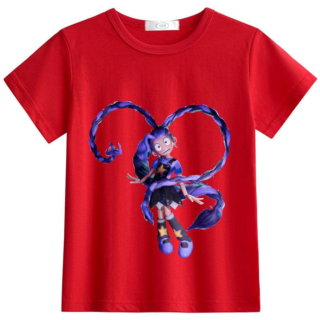 

32217 Multi-color Girls Lily Lovebraids Short Sleeve T-Shirt 120cm червоний
