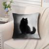 1Pc Black Cat Cushion Covers Bedroom Sofa Square Pillowcase Living Room Chair Pillow Covers Print Home Decor Gift