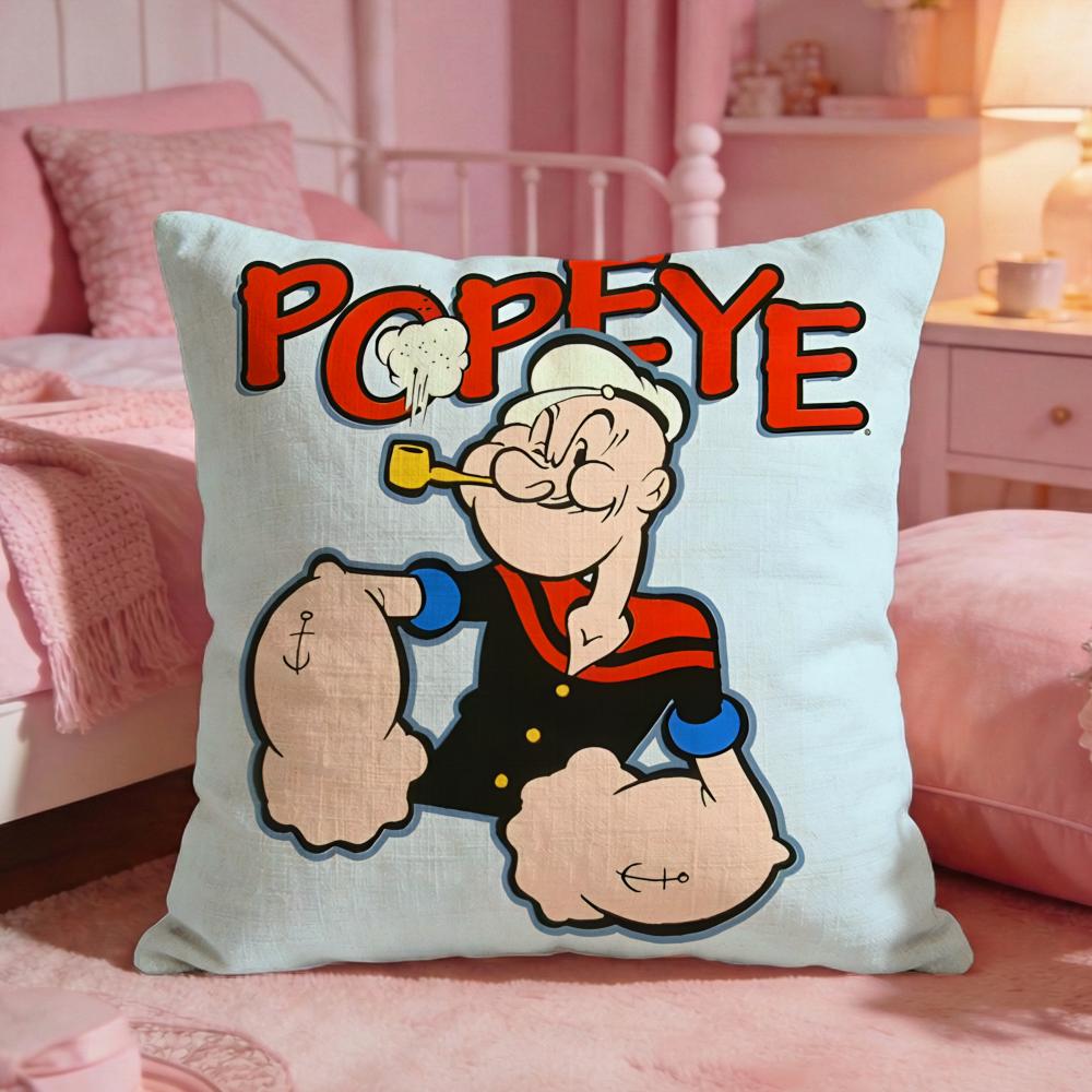 PPopeye The Sailor Anime Cushion Cover Premium Comfort Reversible Pillow Cove Two In One Design For Any Room Car Interior